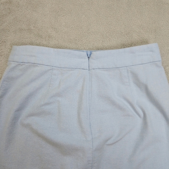 J. Crew Chambray Petal Wrap Ruffle Skirt - Picture 8 of 12